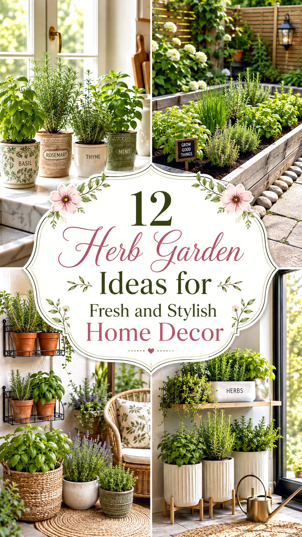 Herb Garden Ideas for Fresh and Stylish Home Decor