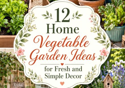 Home Vegetable Garden Ideas for Fresh and Simple Decor