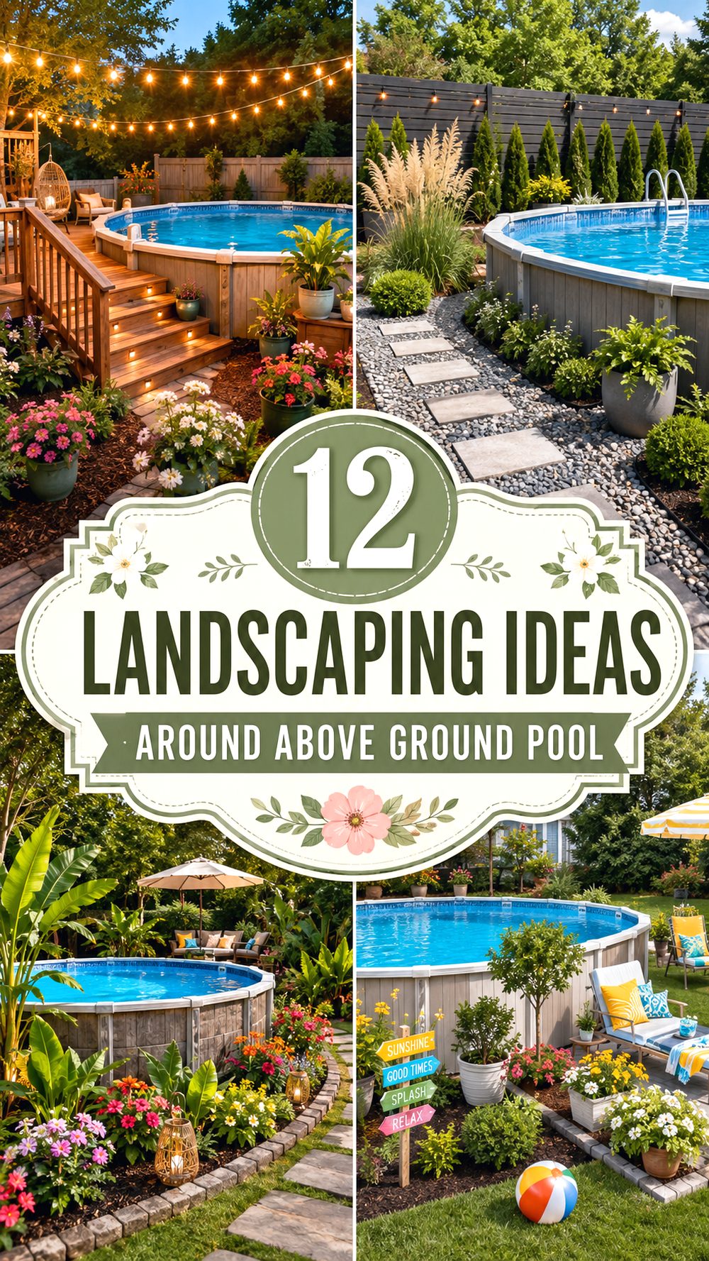 Landscaping Ideas Around Above Ground Pool
