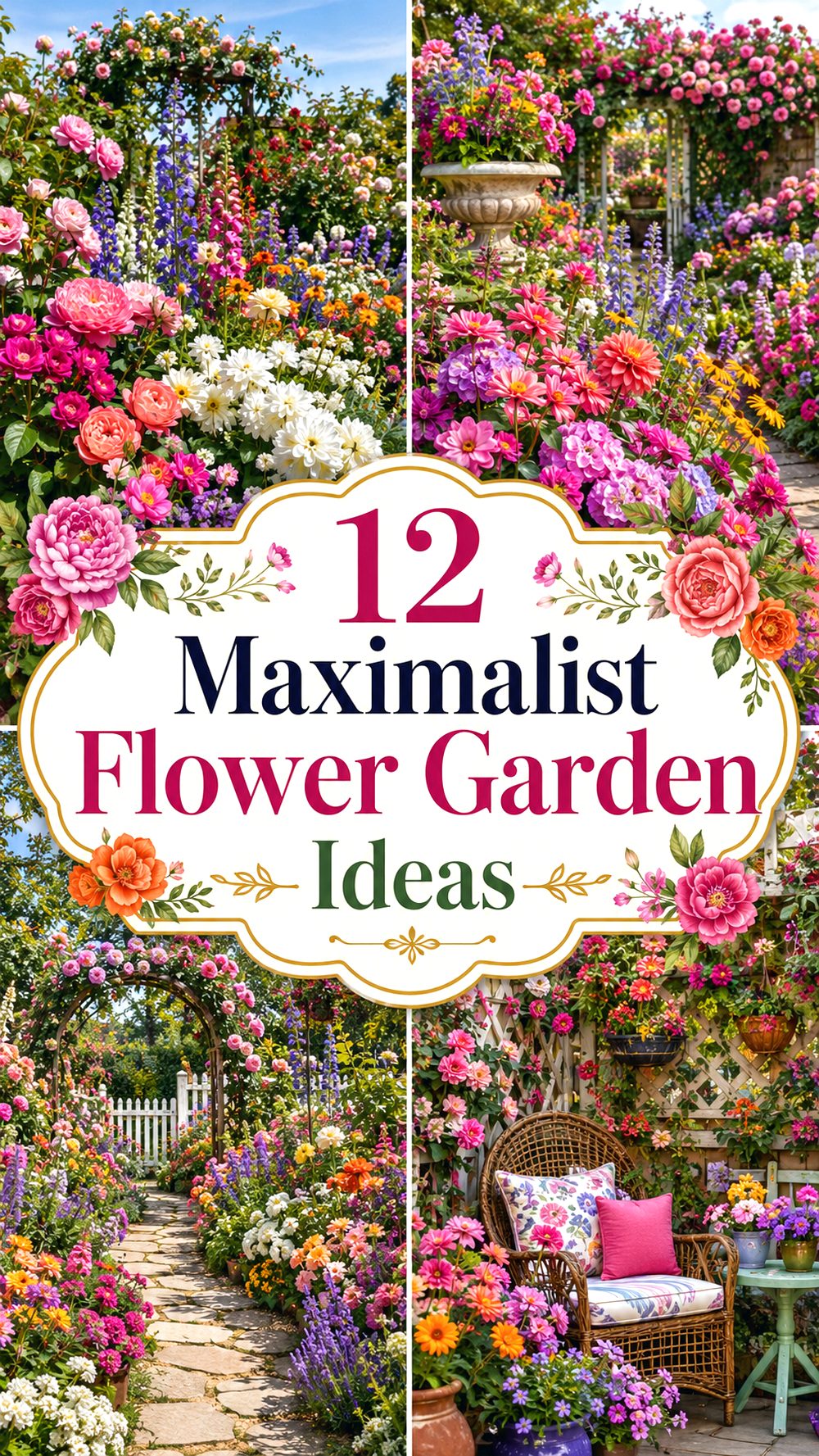 Maximalist Flower Garden Ideas