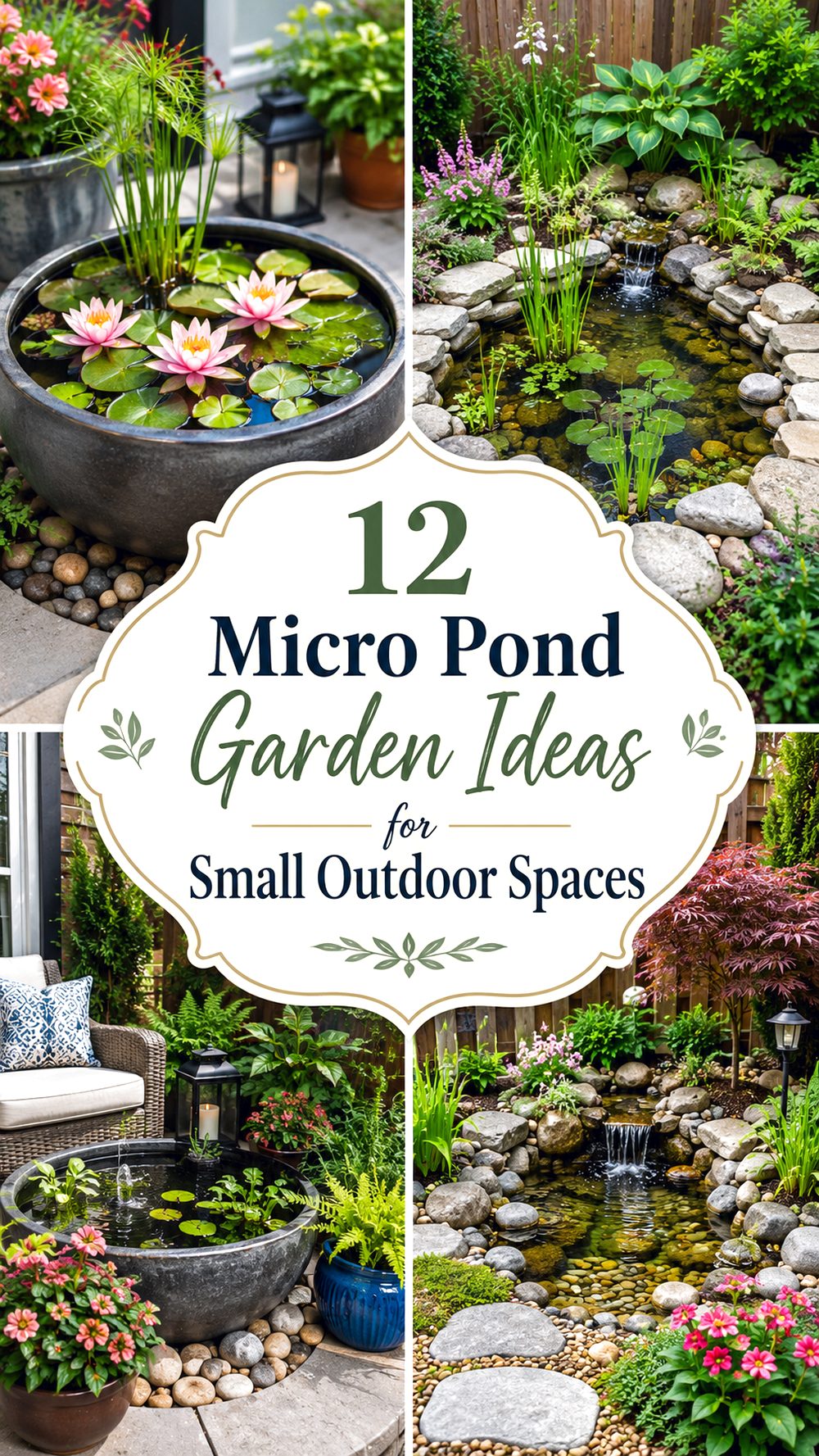 Micro Pond Garden Ideas for Small Outdoor Spaces