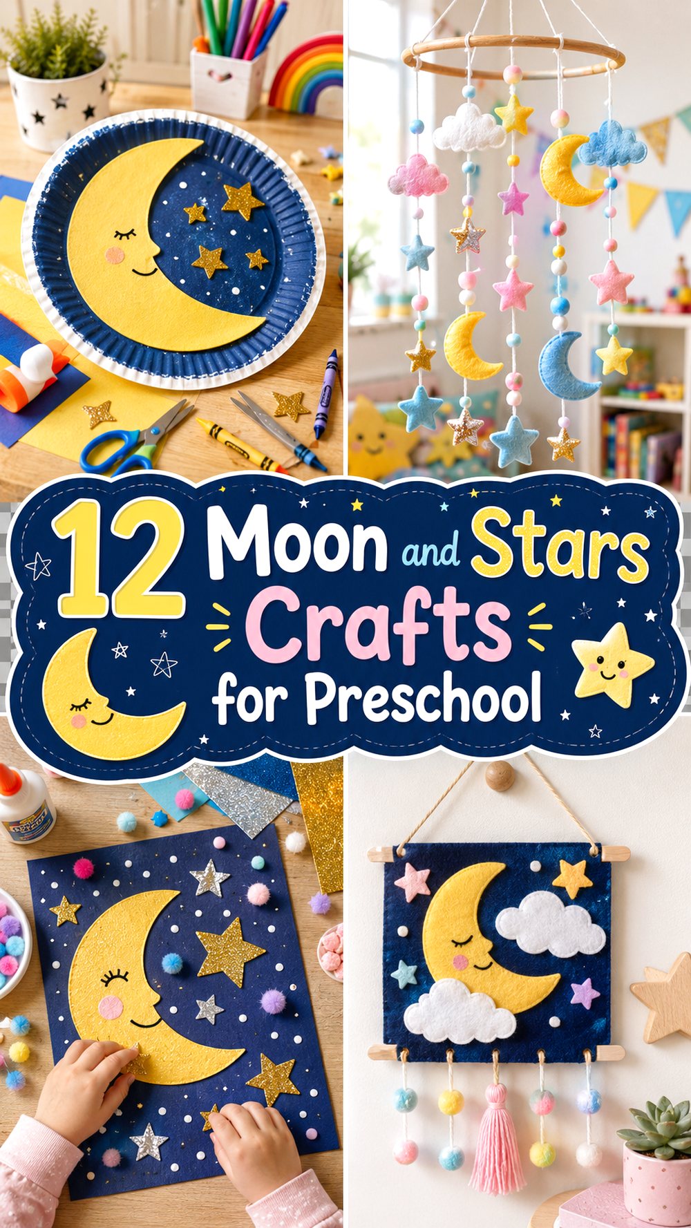 Moon and Stars Crafts for Preschool