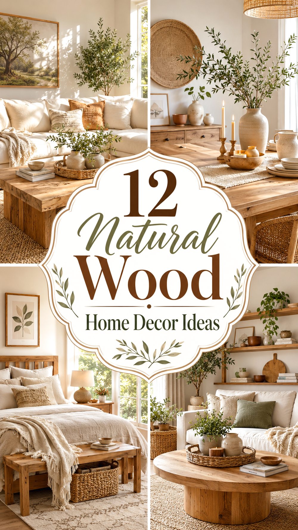Natural Wood Home Decor Ideas