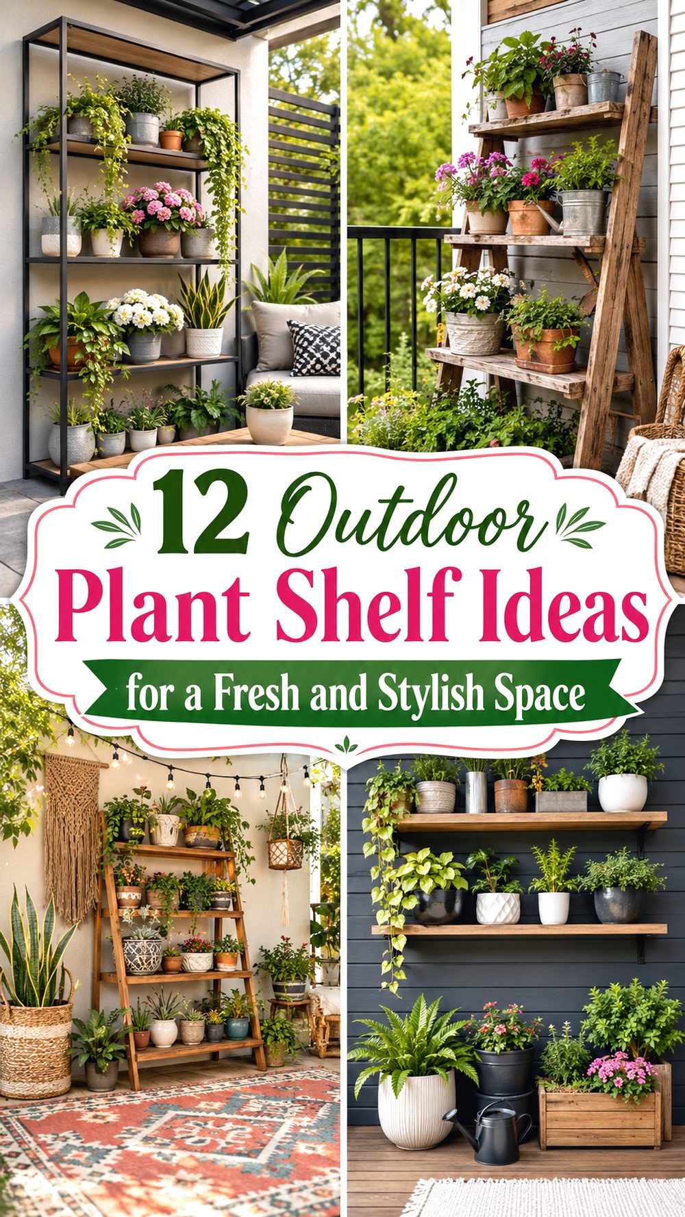 Outdoor Plant Shelf Ideas for a Fresh and Stylish Space