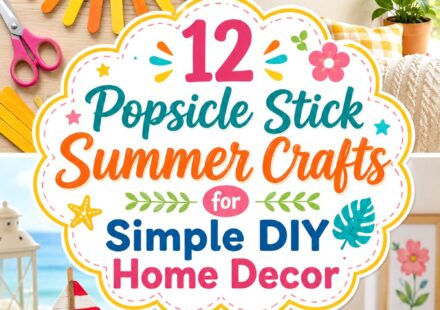 Popsicle Stick Summer Crafts for Simple DIY Home Decor