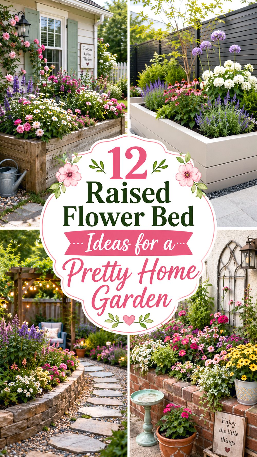 Raised Flower Bed Ideas for a Pretty Home Garden