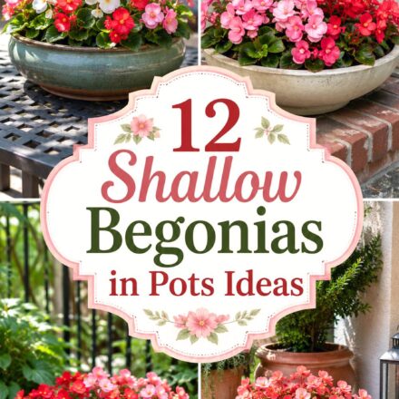 Shallow Begonias in Pots Ideas