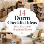 Dorm Checklist Ideas for a Cozy and Organized Room