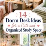Dorm Desk Ideas for a Cute and Organized Study Space