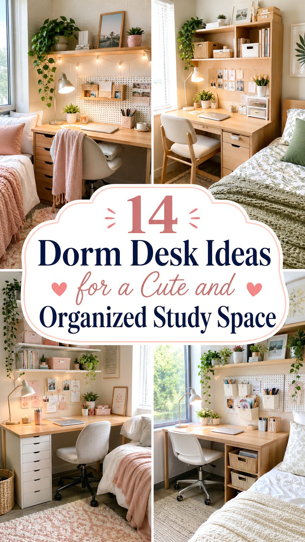 Dorm Desk Ideas for a Cute and Organized Study Space
