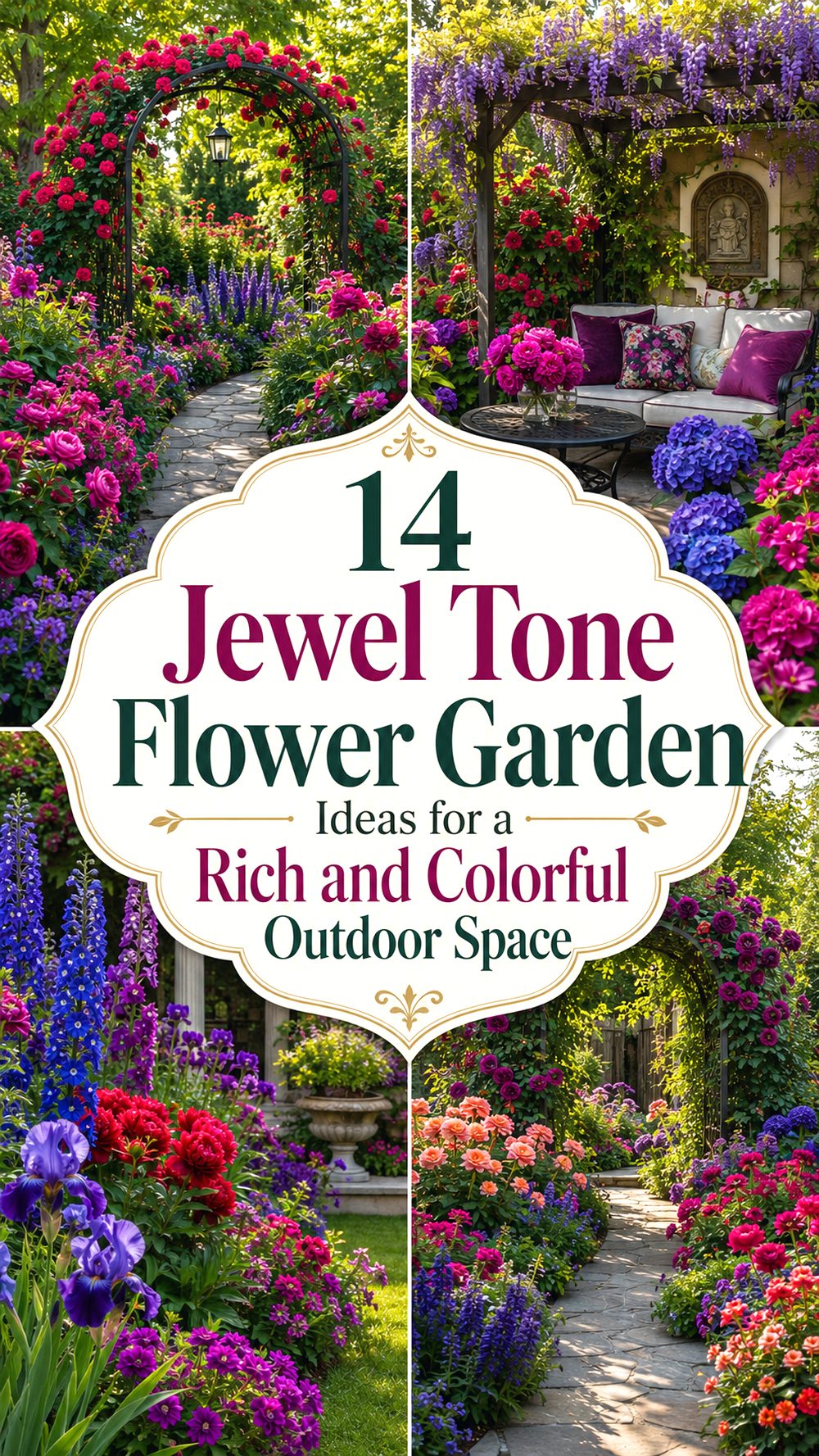 Jewel Tone Flower Garden Ideas for a Rich and Colorful Outdoor Space