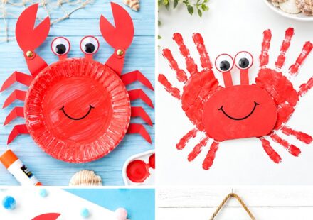 Cute Crab Crafts for Preschool Kids