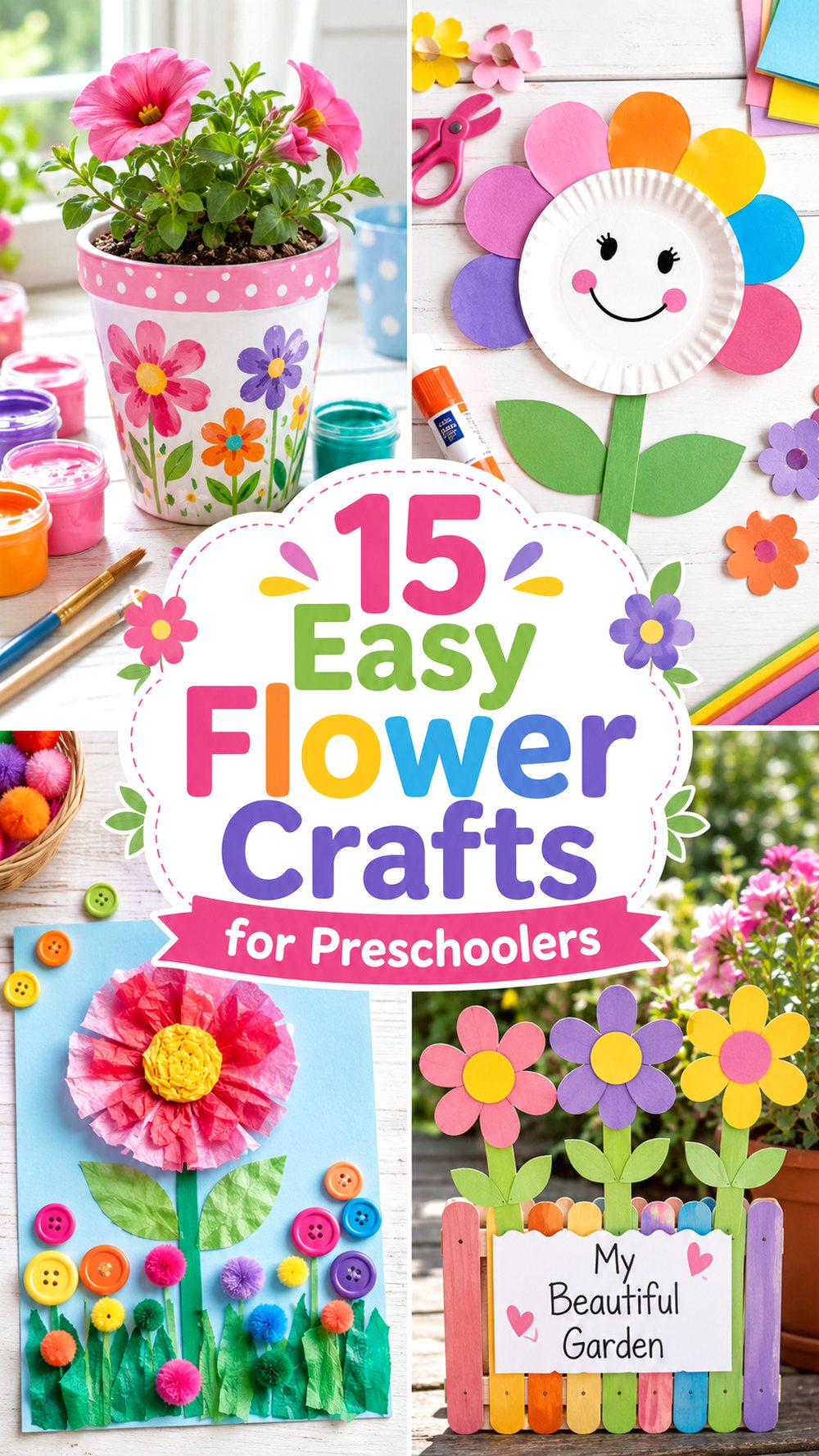 Easy Flower Crafts for Preschoolers