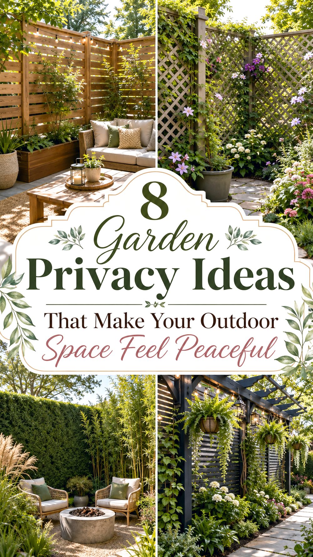Garden Privacy Ideas That Make Your Outdoor Space Feel Peaceful