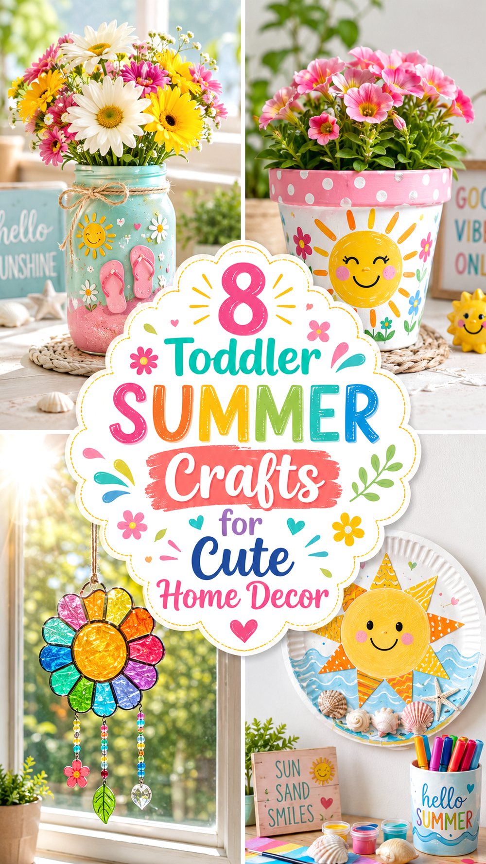 Toddler Summer Crafts for Cute Home Decor