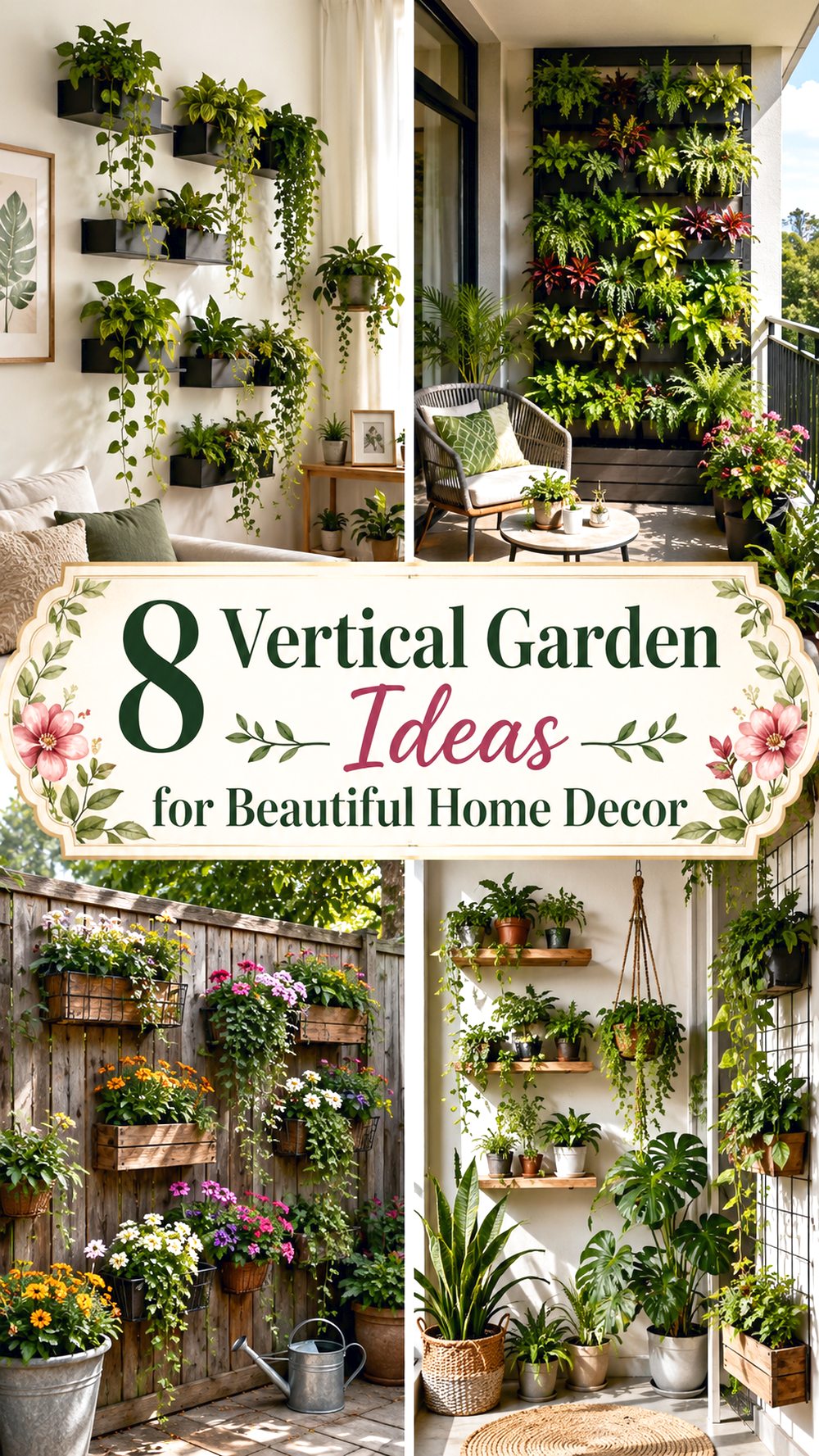 Vertical Garden Ideas for Beautiful Home Decor