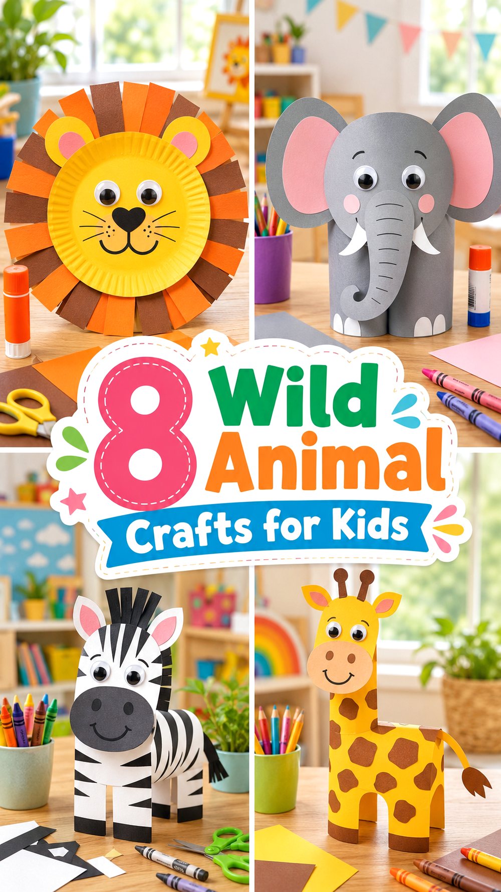 Wild Animal Crafts for Kids