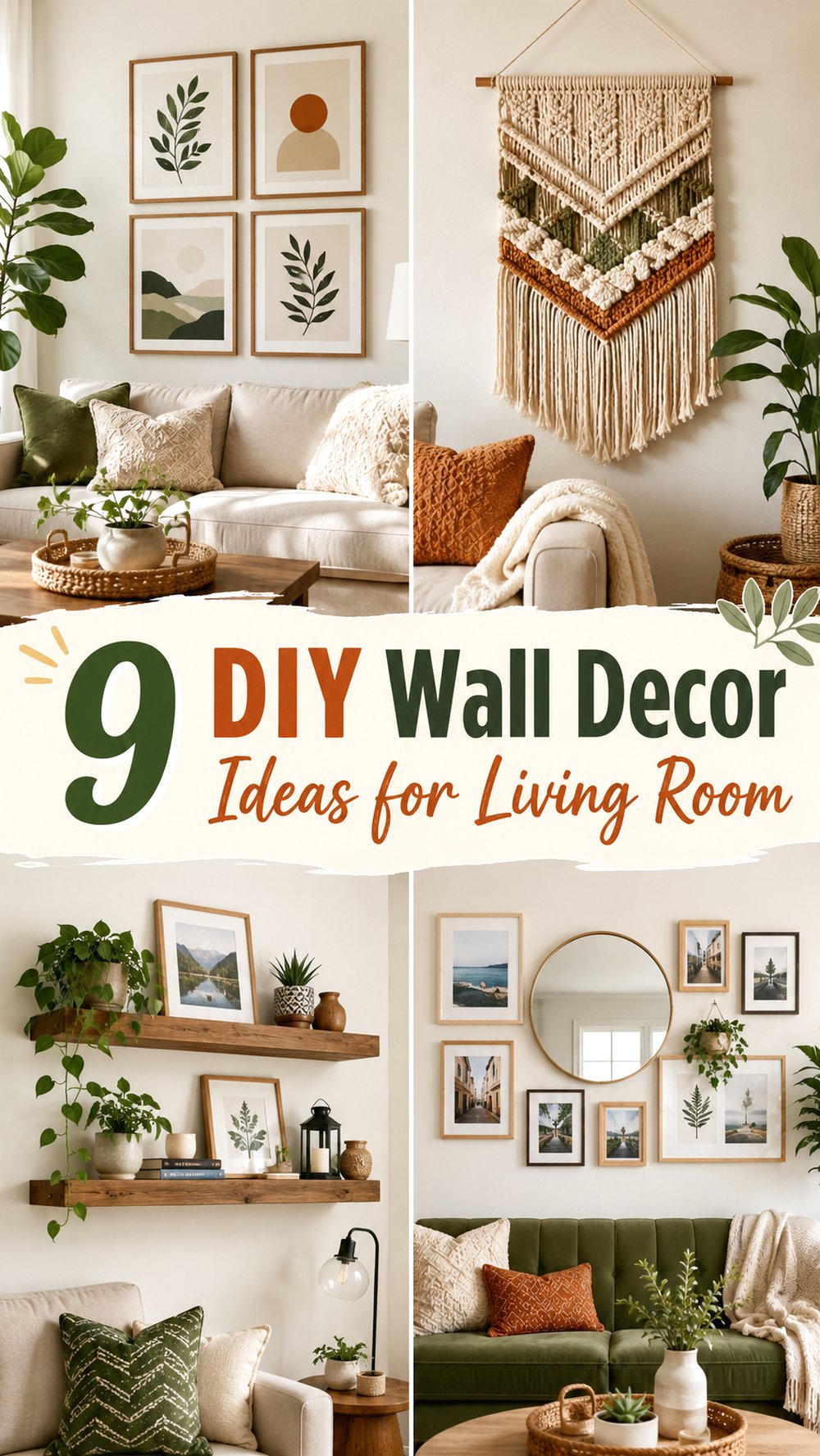 DIY Wall Decor Ideas for Living Room