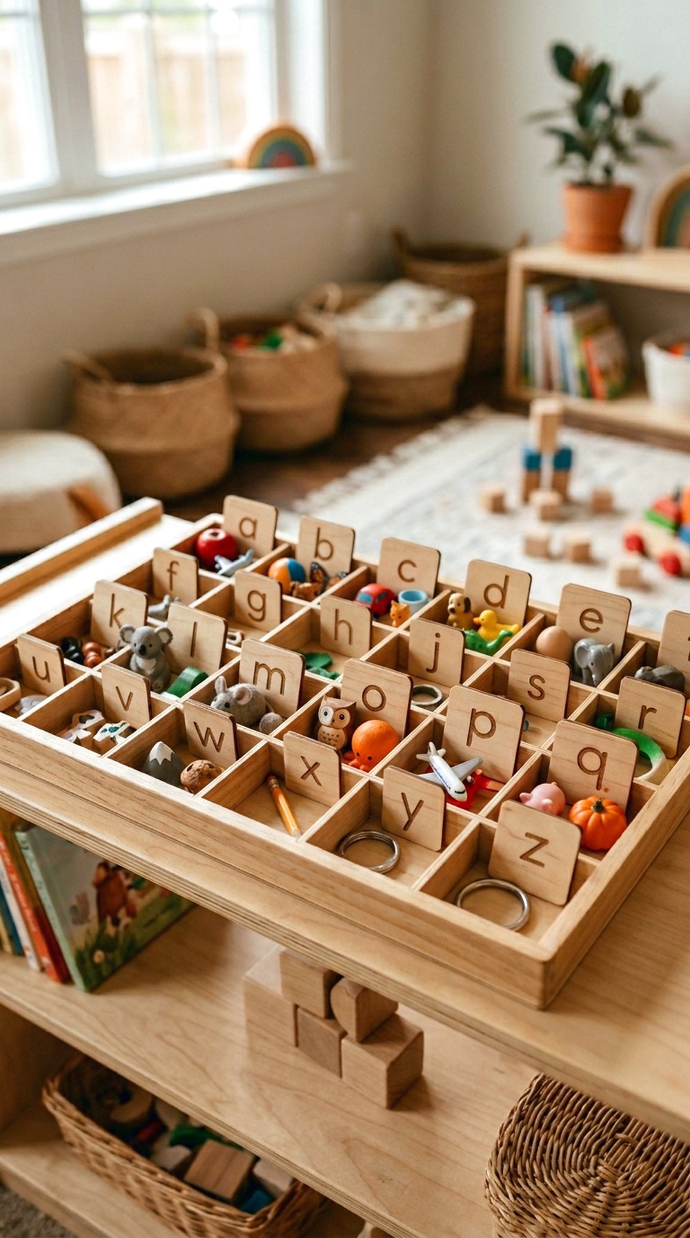 Alphabet Object Tray
