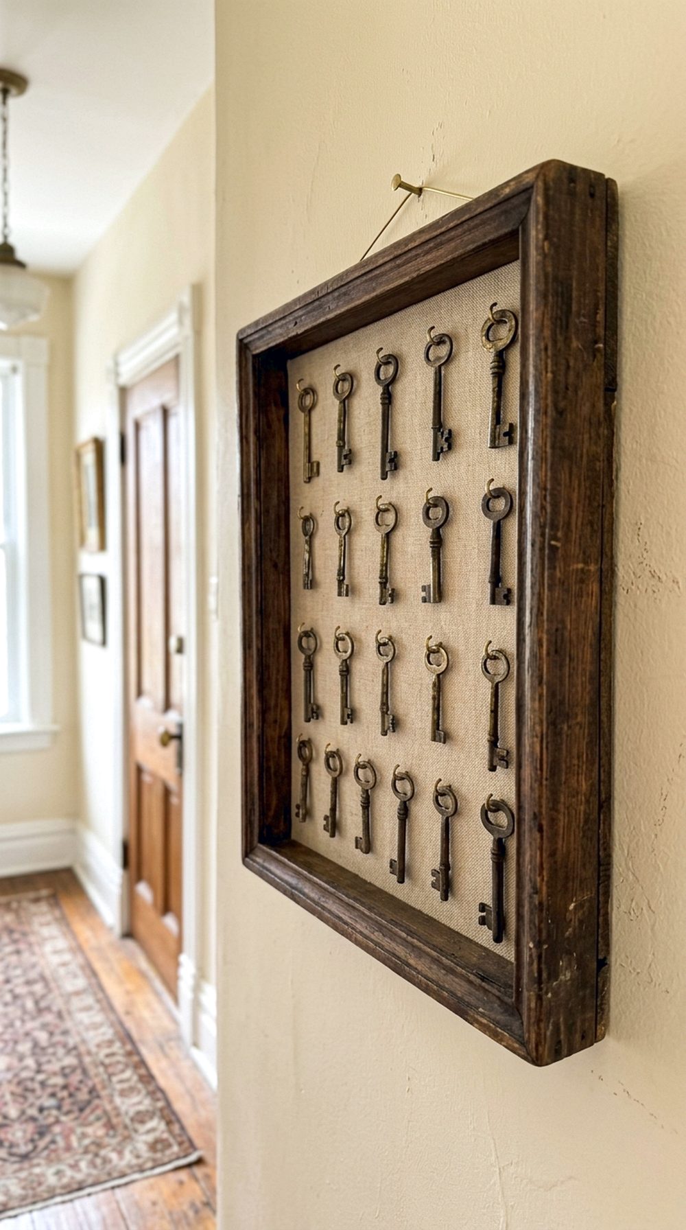 Antique Key Shadow Box