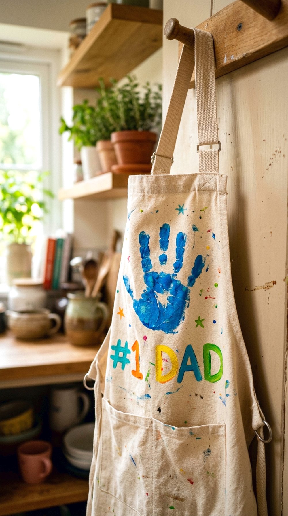Baby Handprint Apron