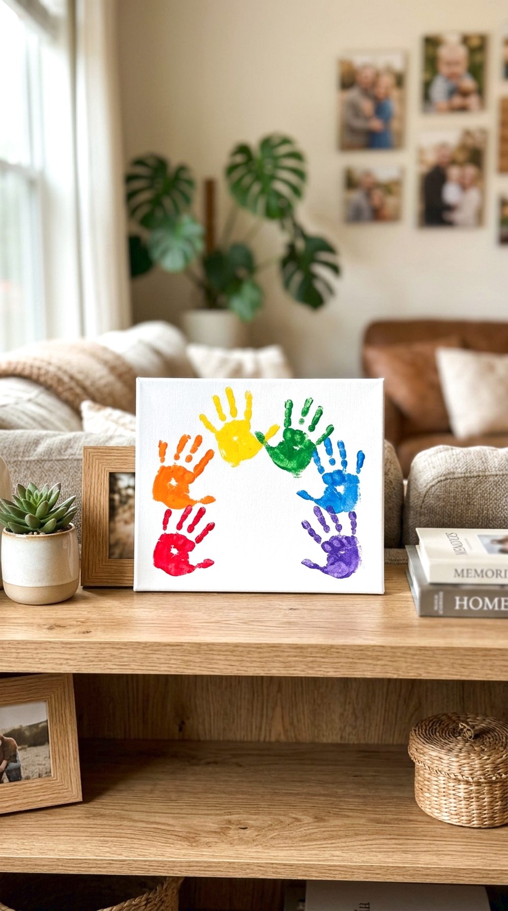 Baby Handprint Canvas Art
