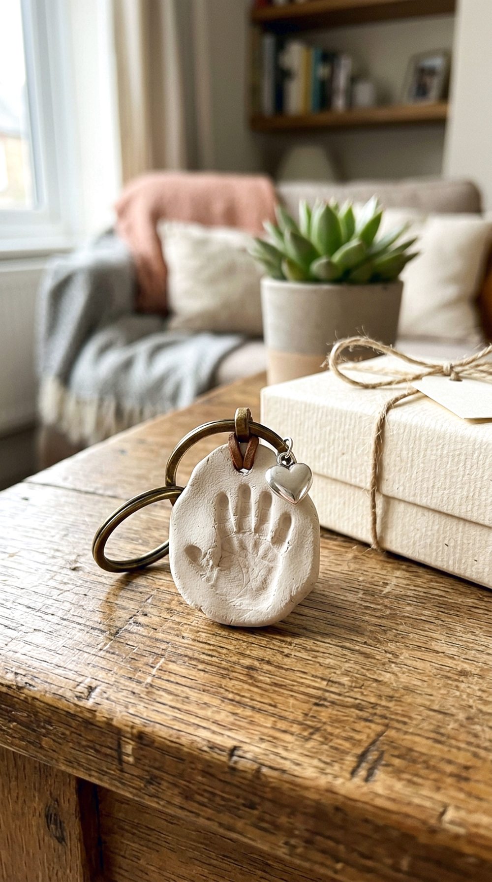 Baby Handprint Keychain
