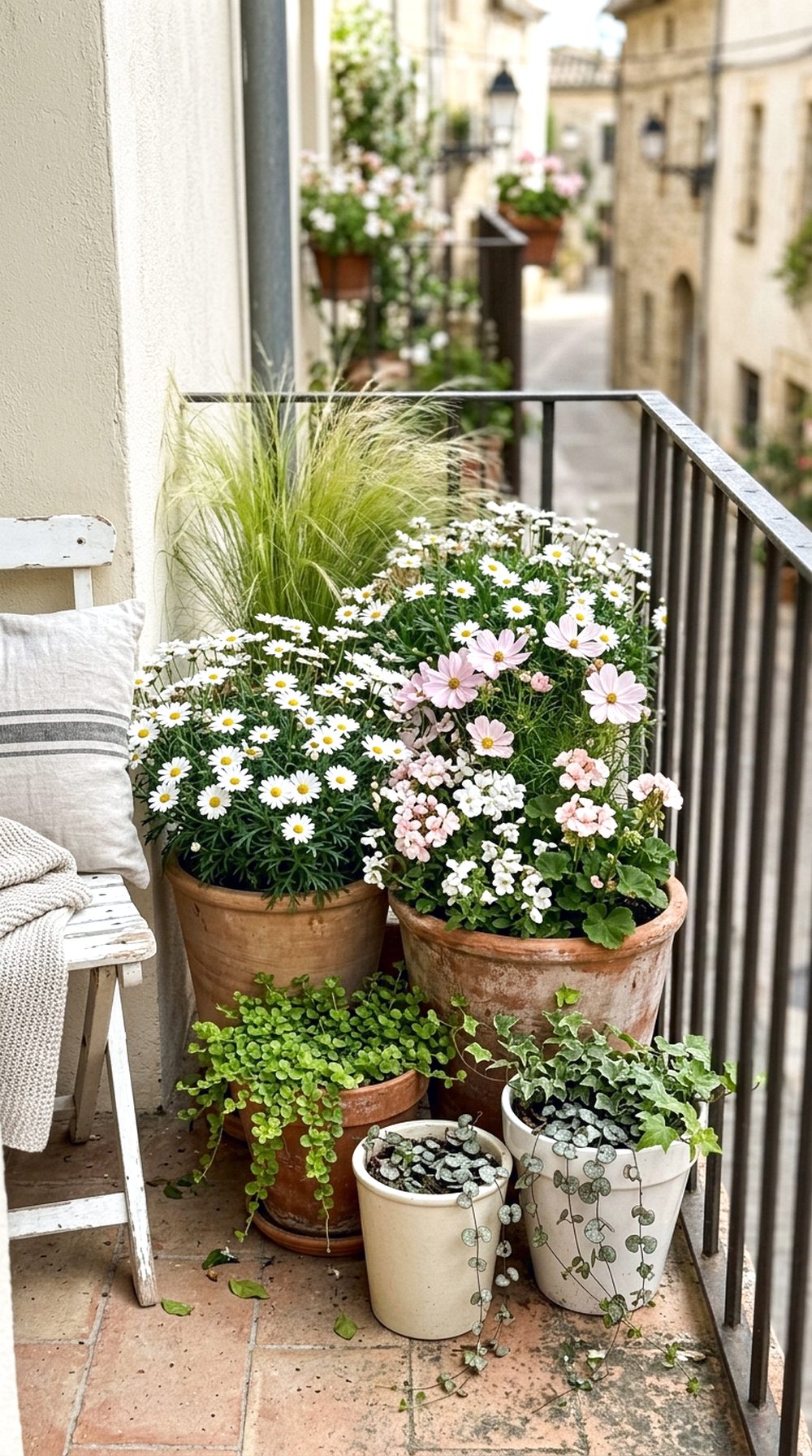 Balcony Flower Pot Grouping