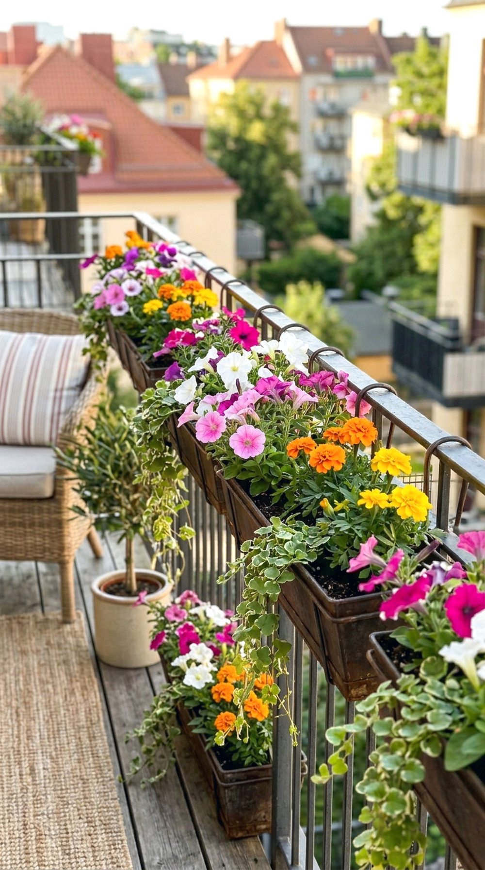 Balcony Flower Rail Garden