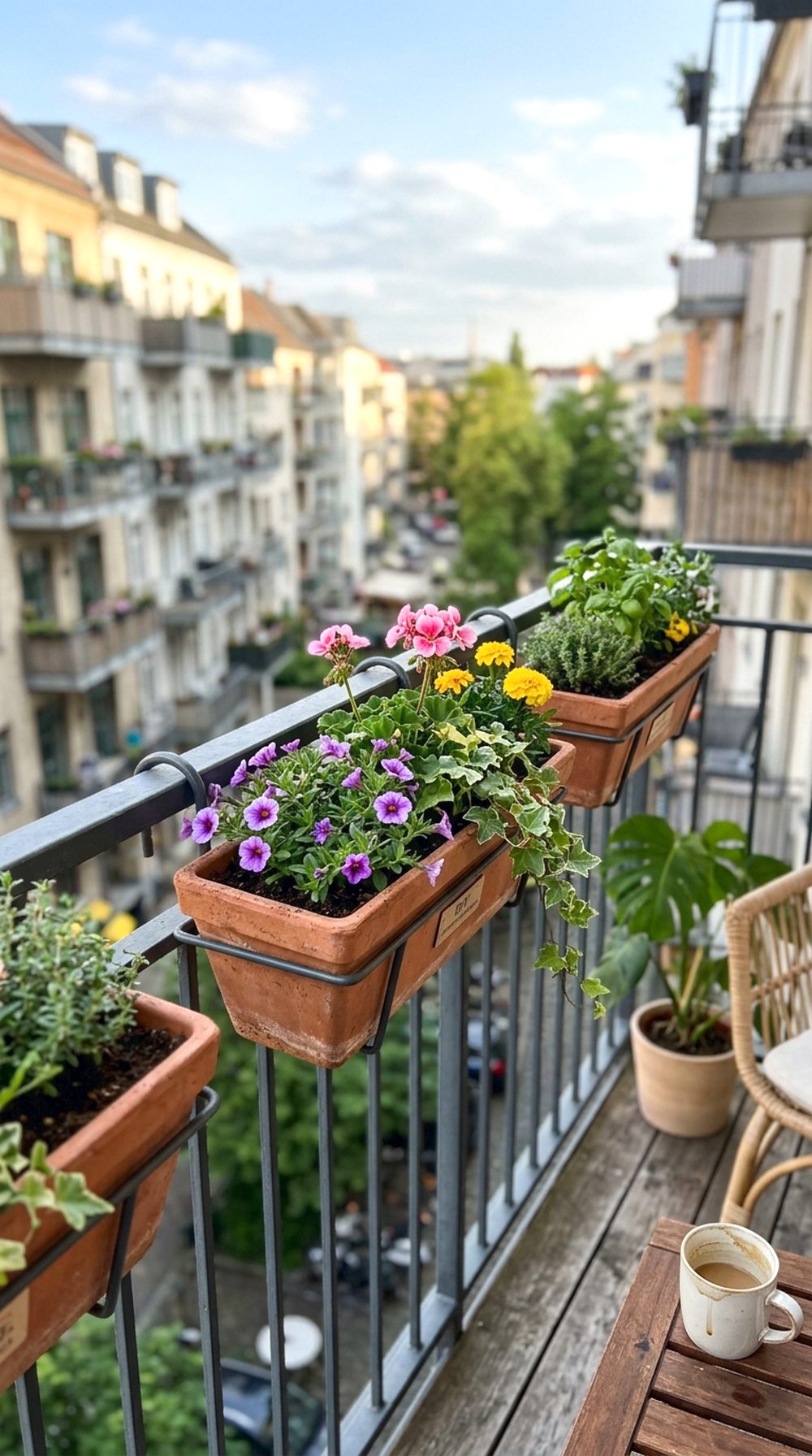 Balcony Railing Planters
