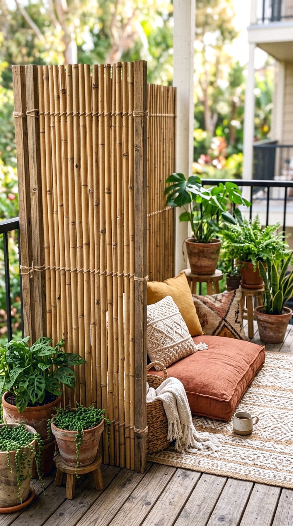 Bamboo Screen Patio Enclosure