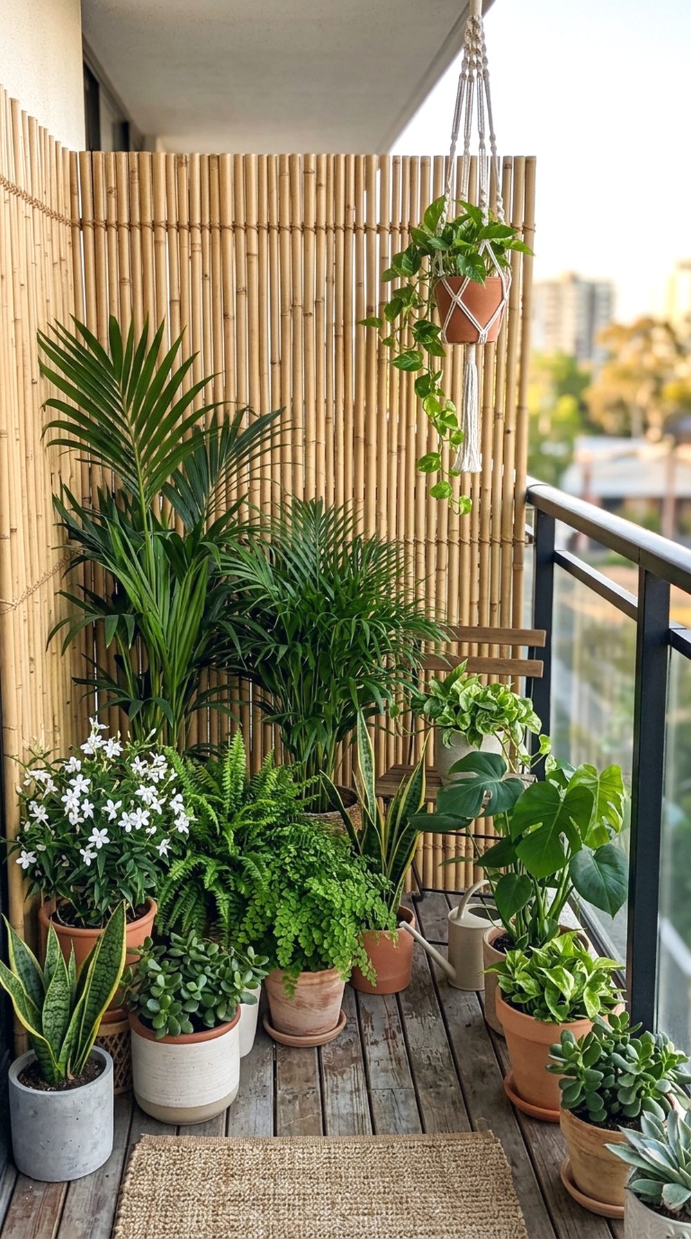 Bamboo Screen Plant Backdrop