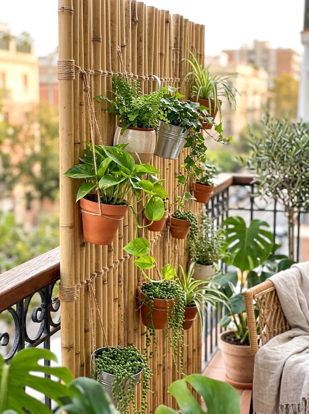 Bamboo Screen Plant Garden