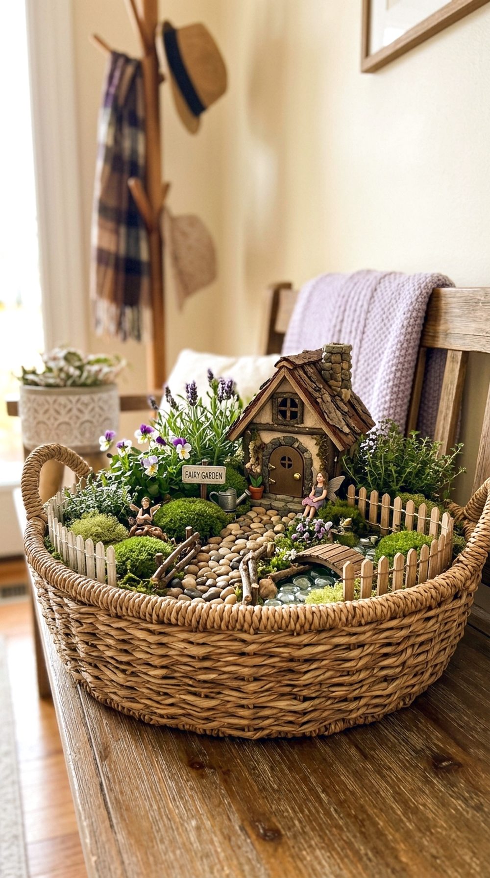 Basket Fairy Garden