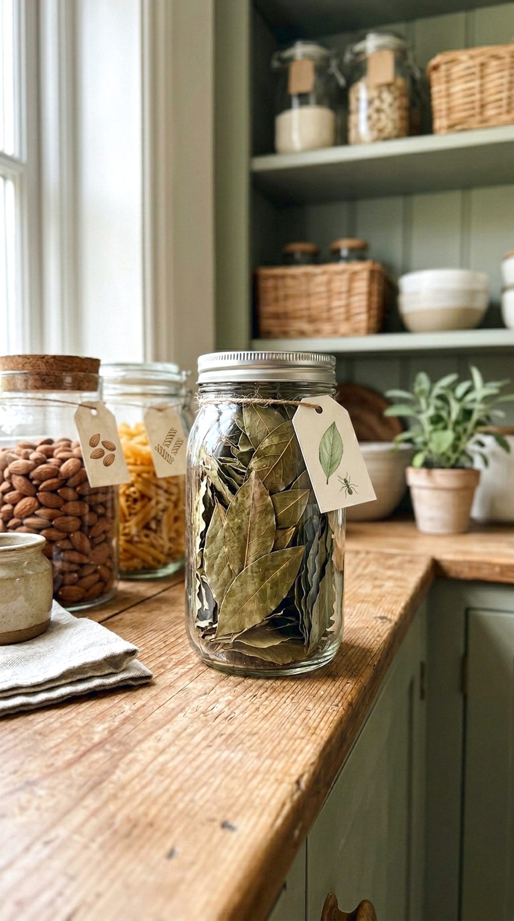 Bay Leaf Pantry Jar