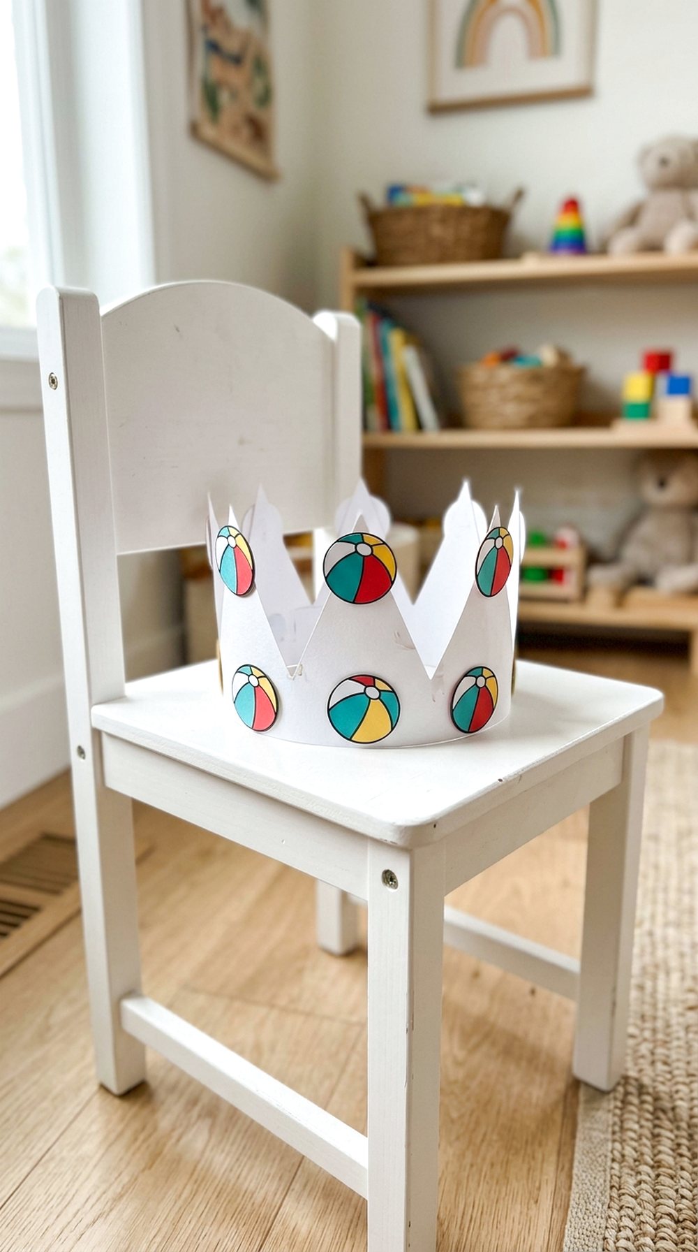 Beach Ball Paper Crown