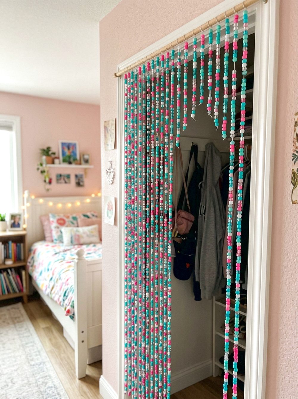 Beaded Curtain Closet