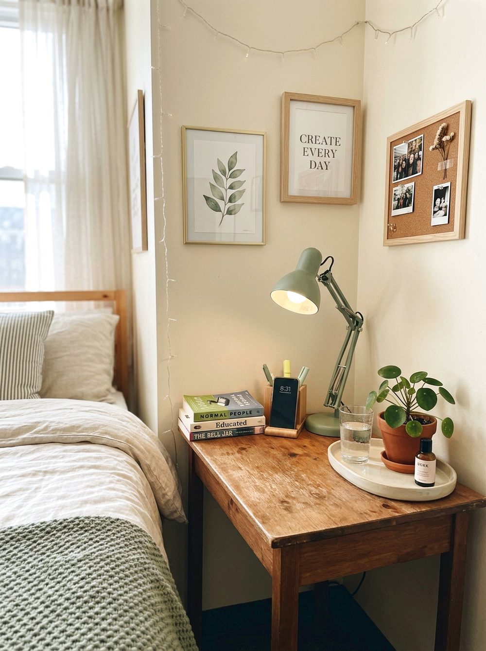 Bedside Desk Corner