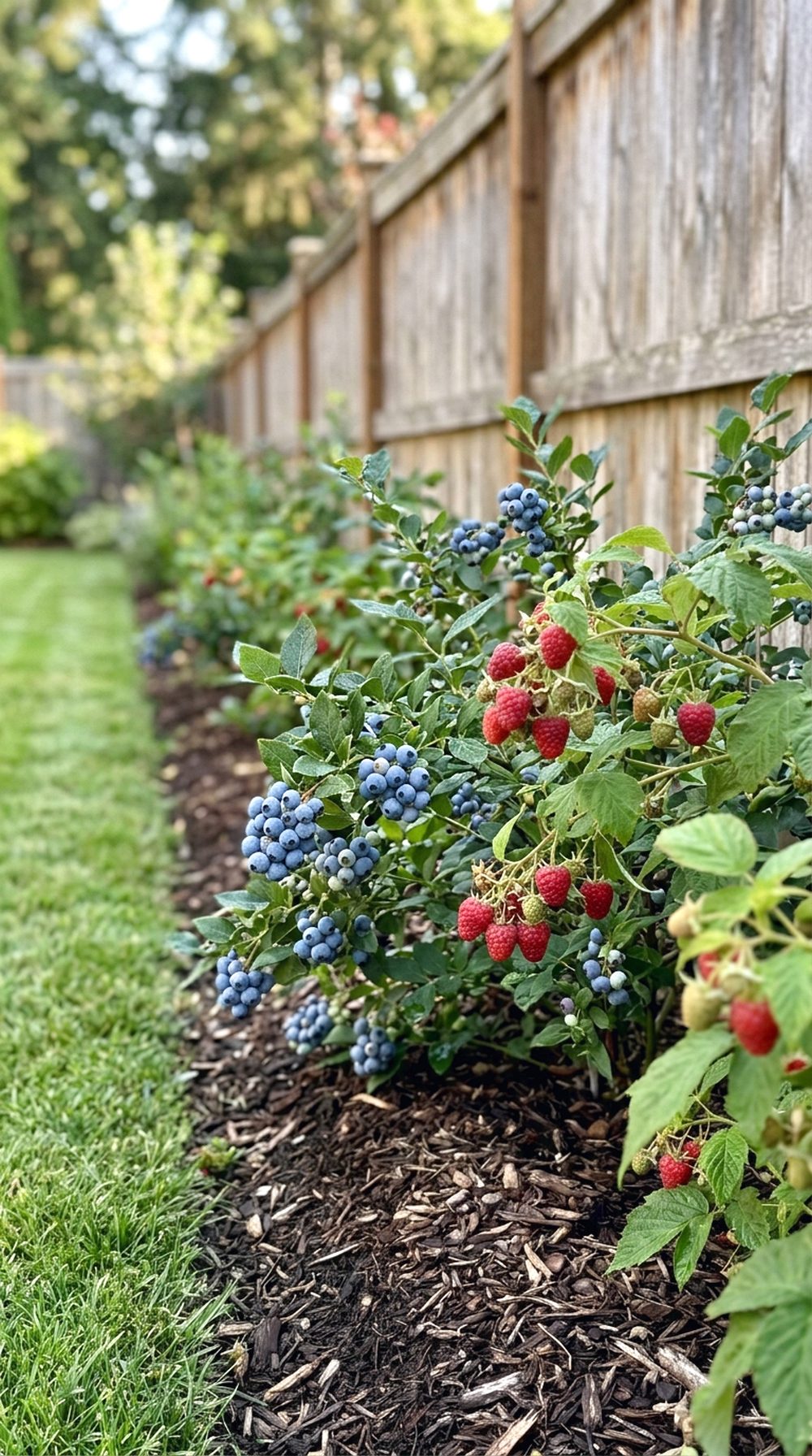 Berry Bush Fence Line