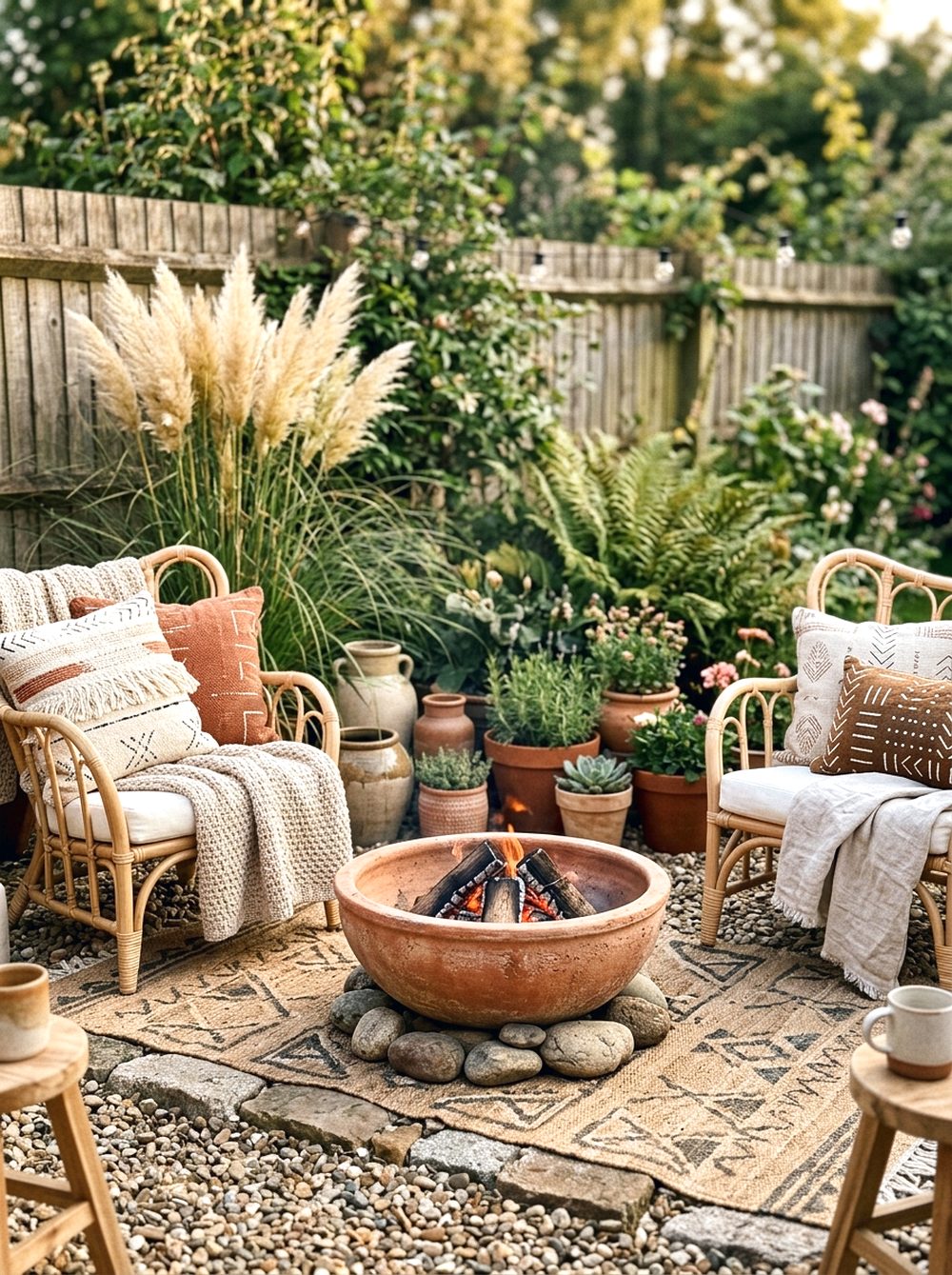 Boho Fire Pit Corner