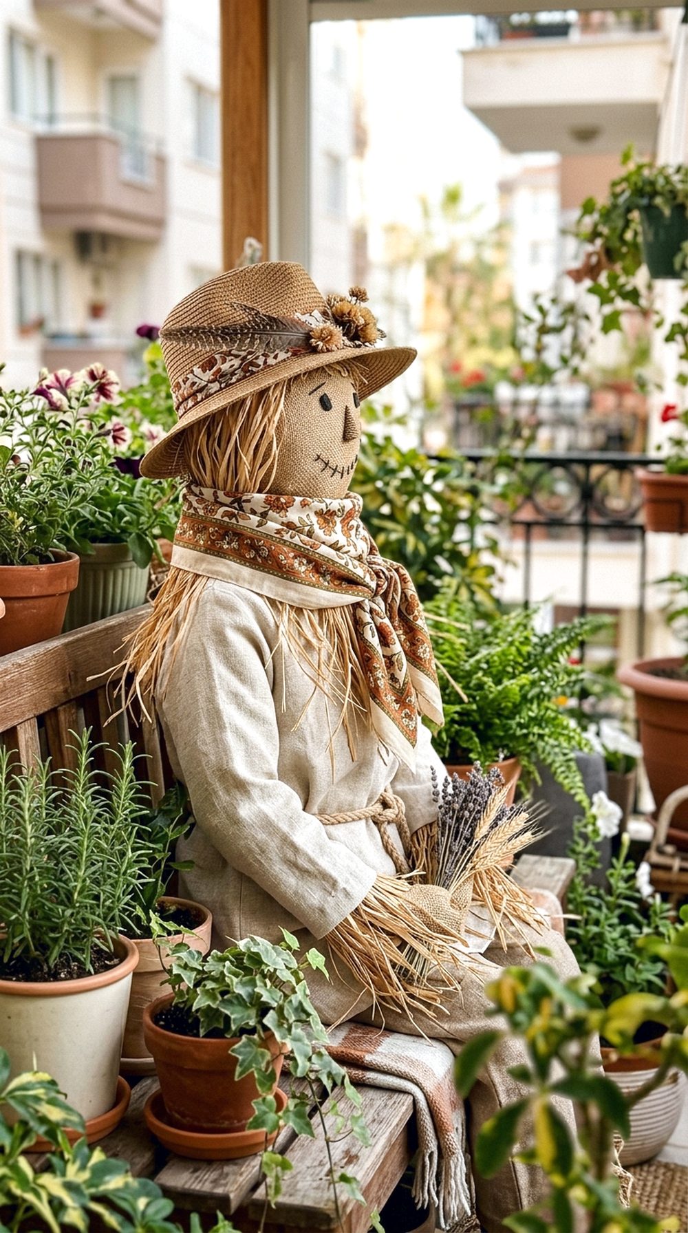 Boho Scarf Scarecrow