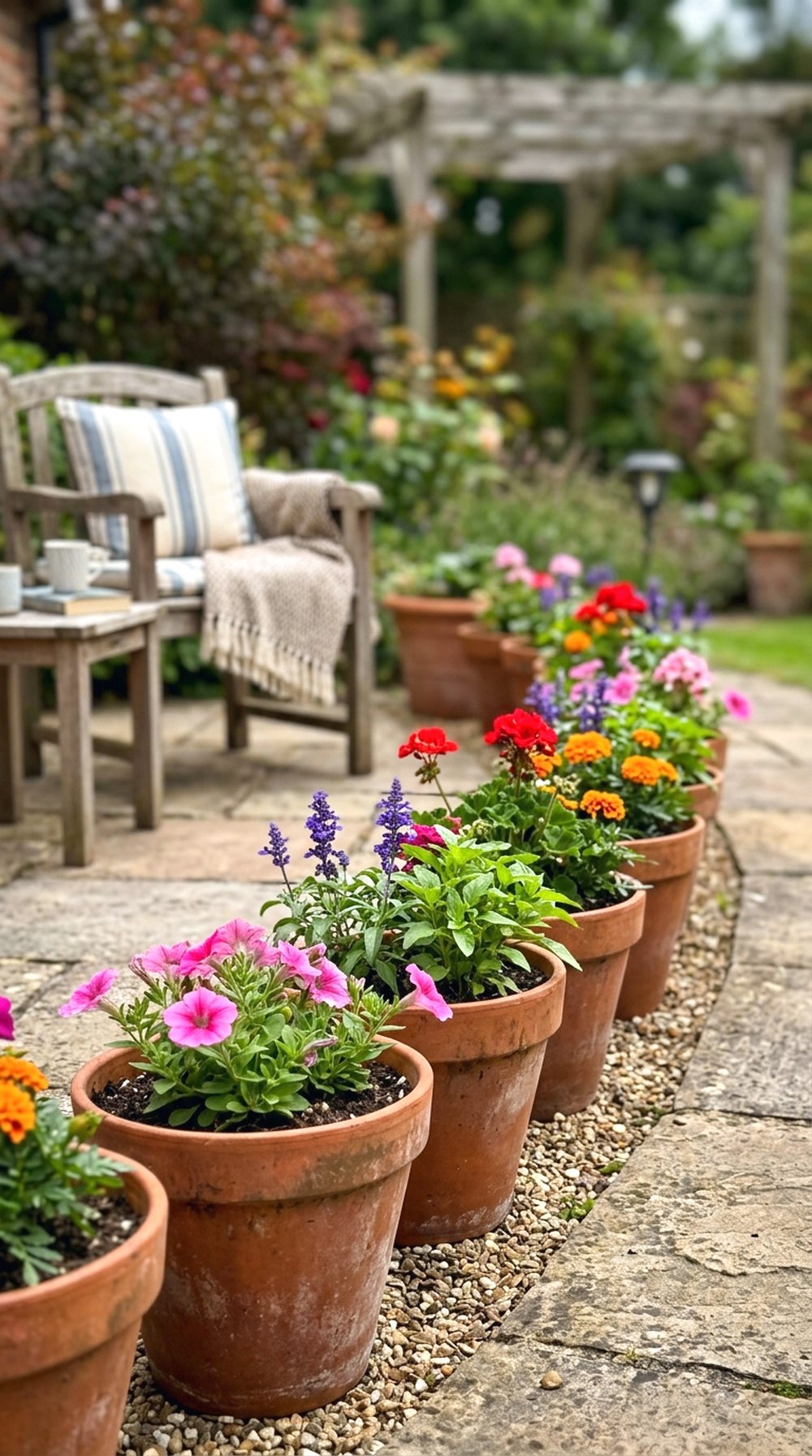 Border Pot Flower Path