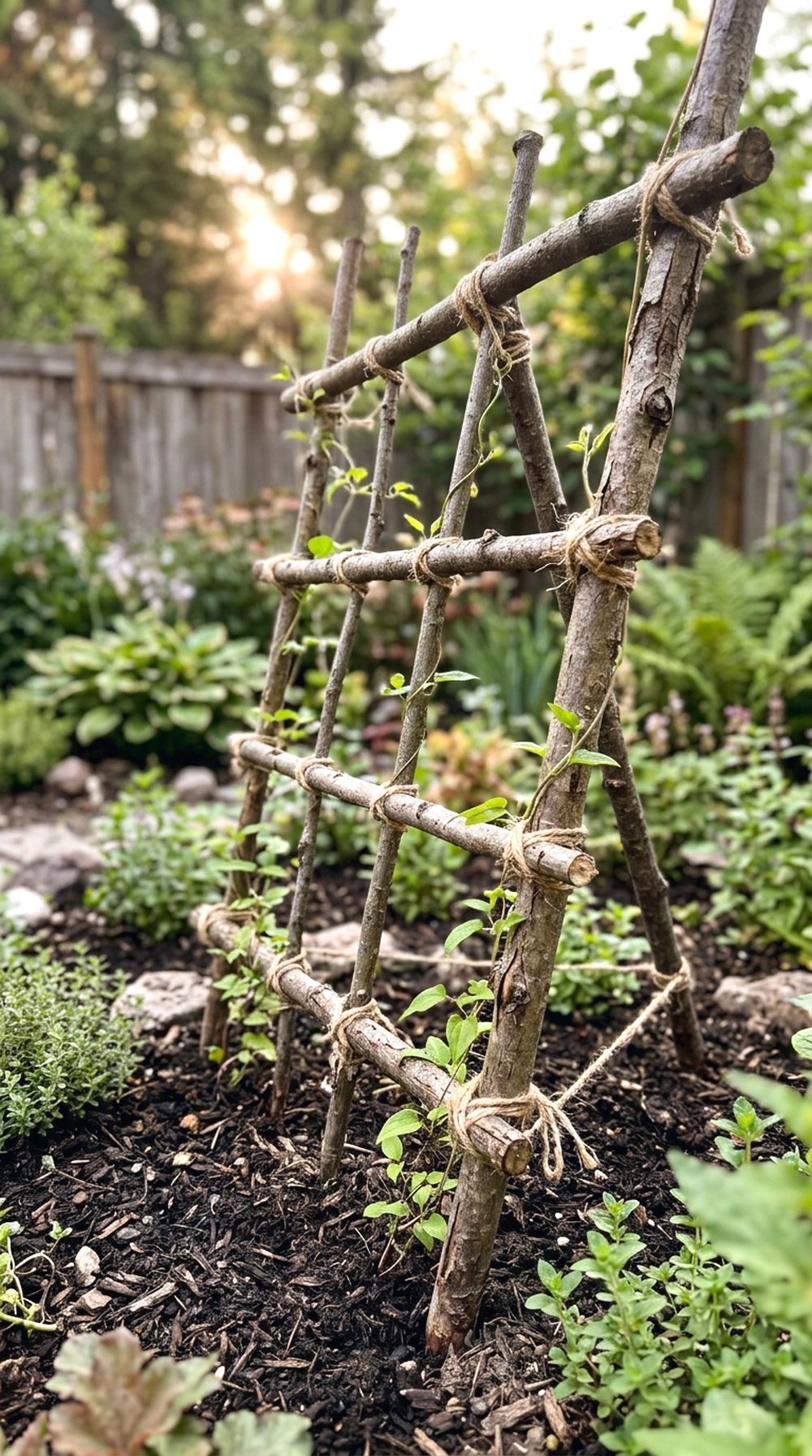 Branch Trellis for Climbing Plants