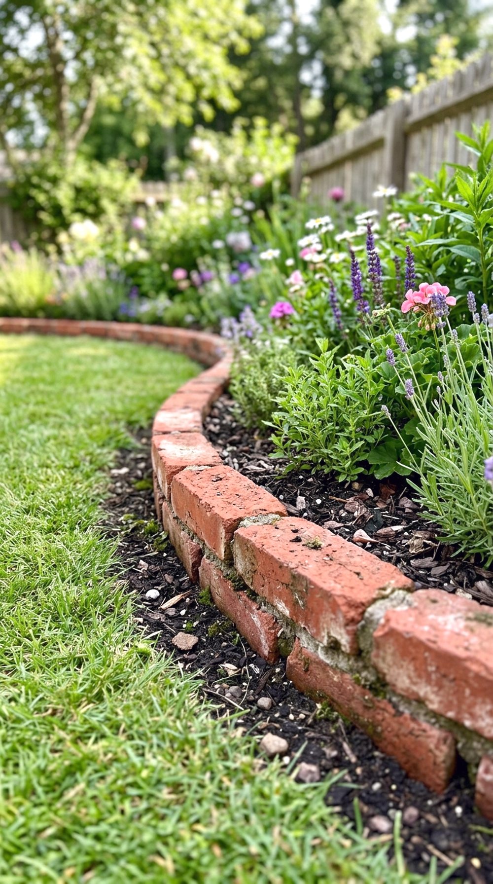 Brick Garden Border
