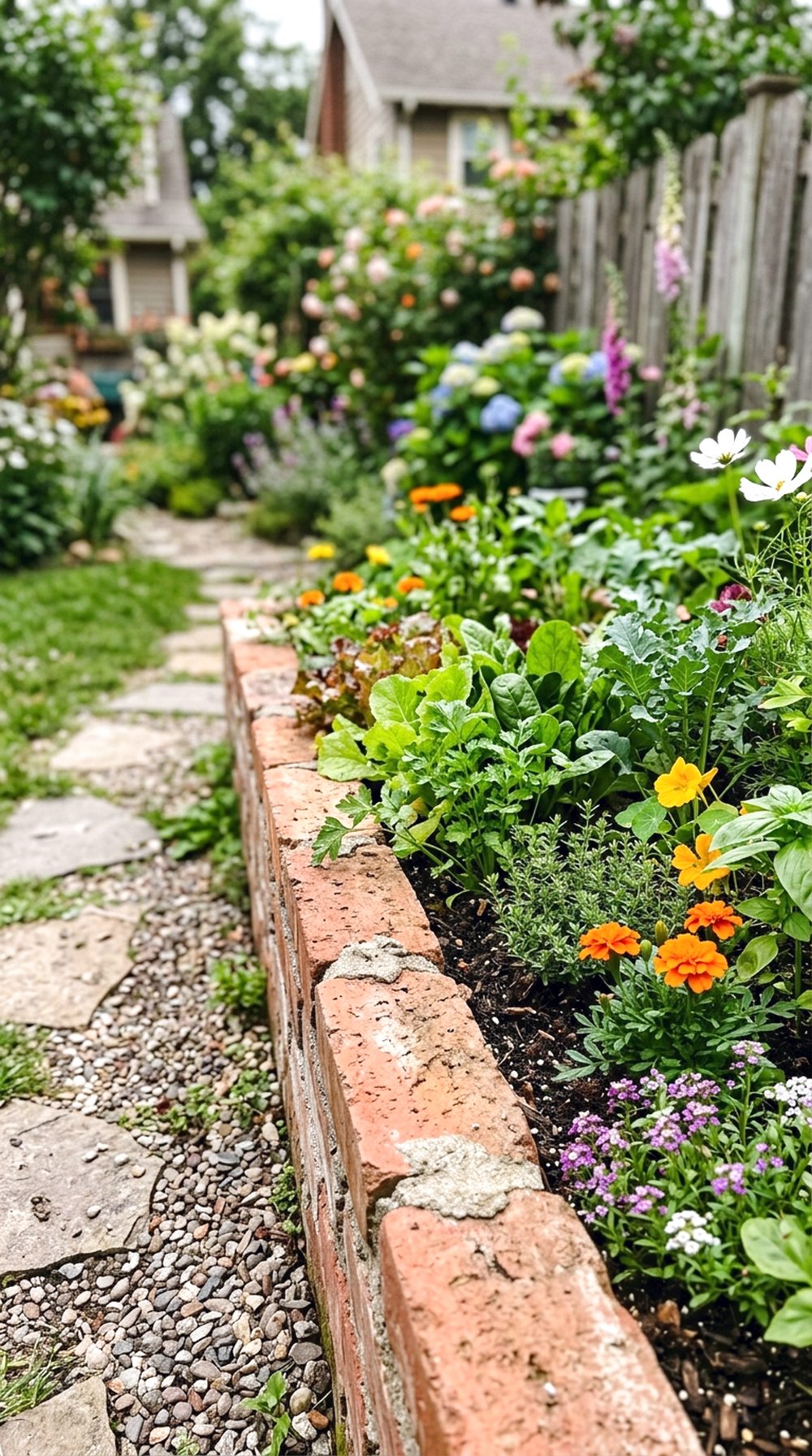 Brick Raised Bed Garden