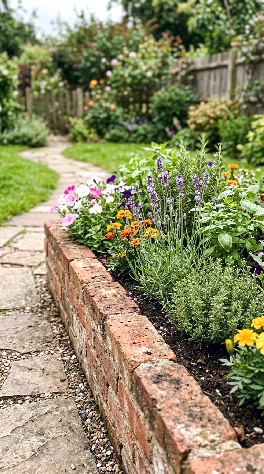 Brick Raised Garden Bed