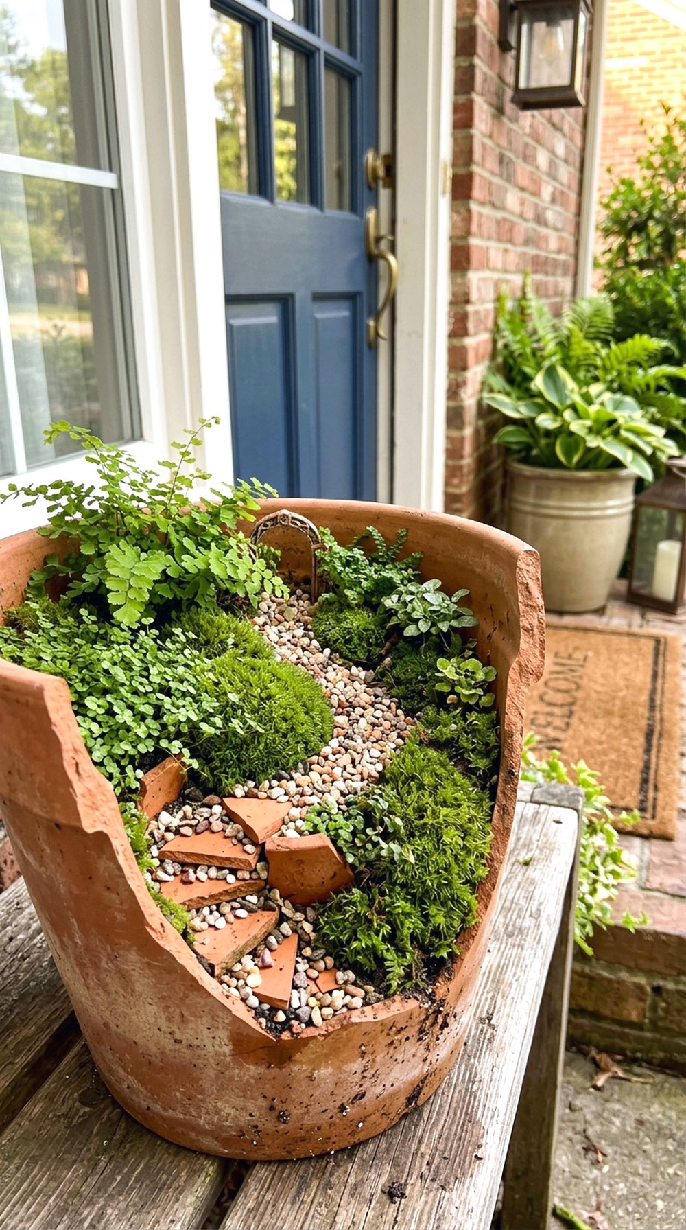 Broken Pot Pathway Garden