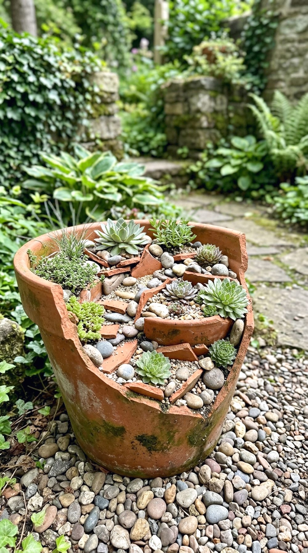 Broken Pot Rock Garden