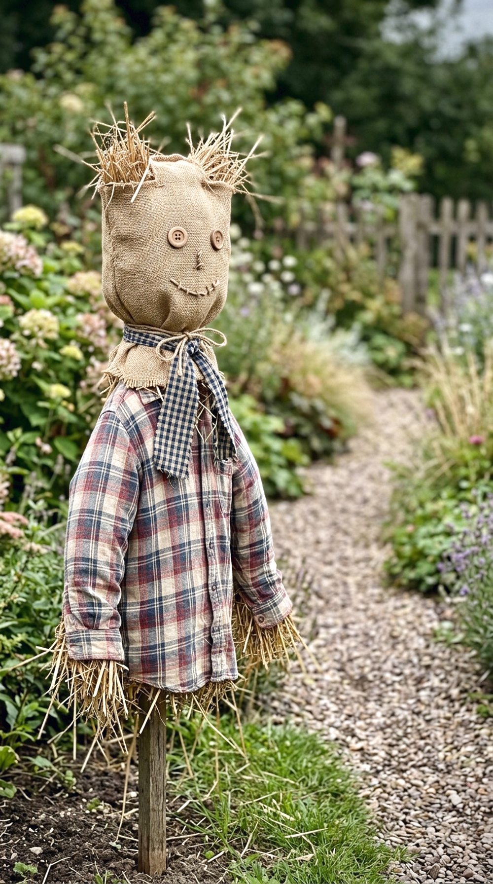 Burlap Bag Scarecro