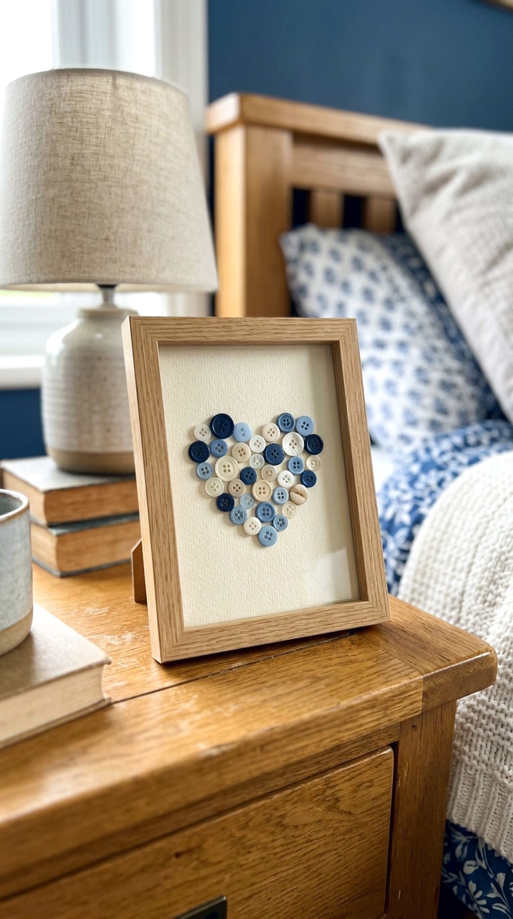 Button Heart Frame